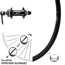 28/29 Zoll MTB Vorderrad Ryde Andra 40 Mit Shimano XT HB-M8000 Centerlock