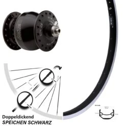 28/29 Zoll Nabendynamolaufrad Son 28 Ryde Andra 40