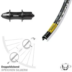Hinterrad 28 Zoll Formula OV-32 Mavic Open Pro SUP