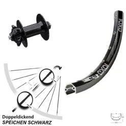 Exal DC 19 Scheibenbrems-Vorderrad 28-29 Zoll Mit Formula DC91-V2