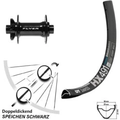 Dt-swiss DT Swiss HX 491 Scheibenbrems-Vorderrad 27,5 Zoll Formula Boost