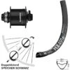 Dt-swiss Vorderrad Fahrrad 29 Zoll DT Swiss HX 491 Schwarz Shimano DH-UR708 Centerlock