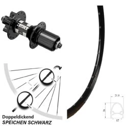 DT Swiss 350 Exal GR 17 Hinterrad 28 Zoll 6-Loch