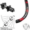 Dt-swiss 26 Zoll Hinteres Rad DT Swiss 545-350 6-Loch -Fahrrad Rad Geschäft 8235488