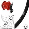 Rohloff CCOEM2 Rot Hinterrad 28 Zoll Andra 30 Disc Schwarz Für Scheibenbremse -Fahrrad Rad Geschäft 8237158