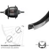 Hinterrad 28 Zoll Shimano Nexus 8-Gang Ryde Andra 30 Schwarz