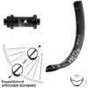 Dt-swiss Vorderrad 27,5+ Zoll DT Swiss H 612 Formula Boost -Fahrrad Rad Geschäft 8237841