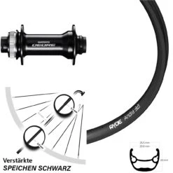 Vorderrad 28 Zoll Ryde Andra 321 Shimano HB-M6010