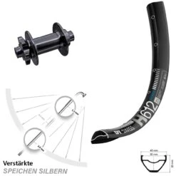 Dt-swiss DT Swiss H 612 Vorderrad 27,5+ Zoll Mit Aivee Boost Nabe