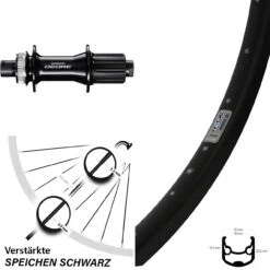 Hinterrad 26 Zoll Ryde Andra 30 Disc 142 Mm Shimano FH-M6010