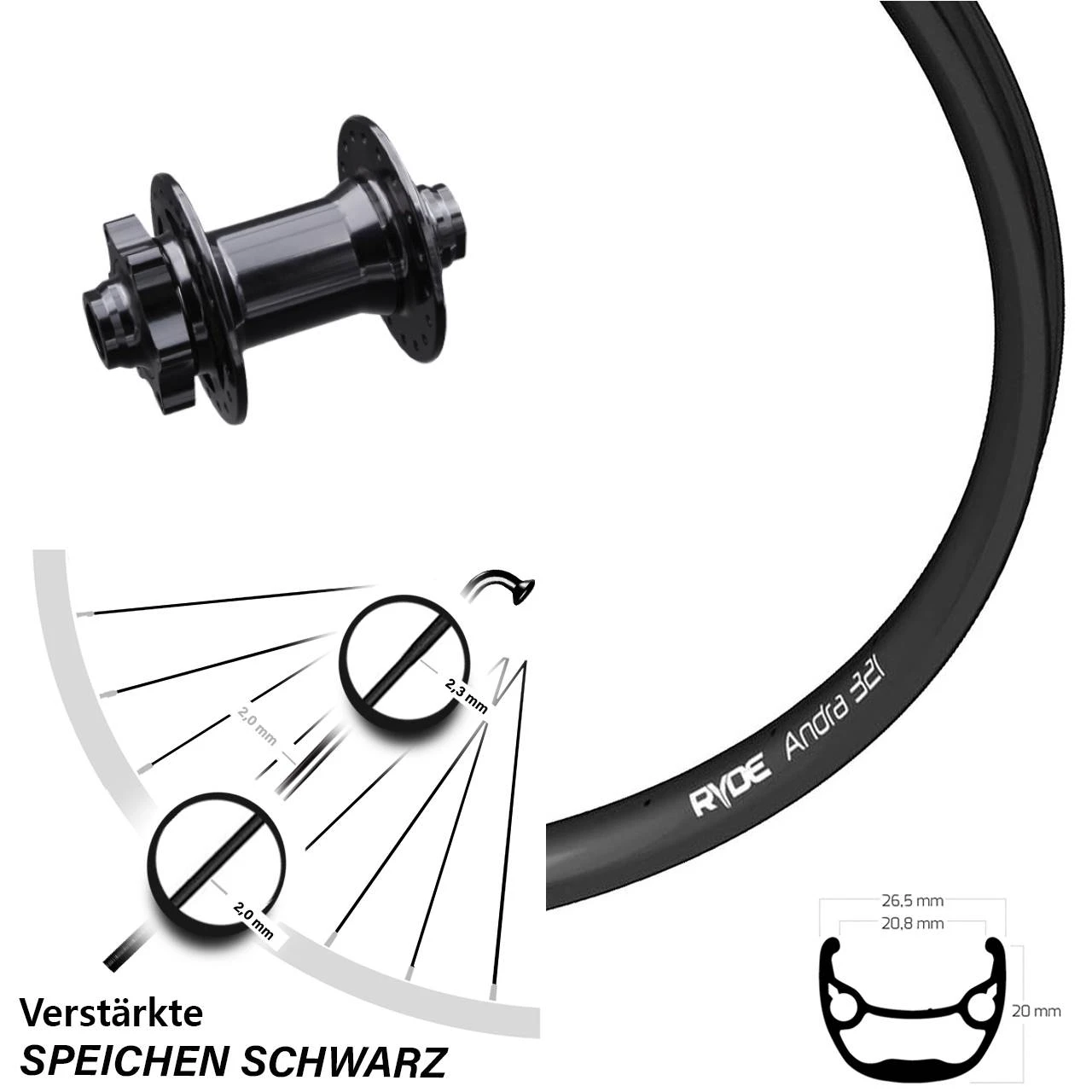 Vorderrad 29 Zoll Ryde Andra 321 Disc Formula Nabe 15x100 Mm 3 Vorderrad 29 Zoll Ryde Andra 321 Disc Formula Nabe 15x100 Mm