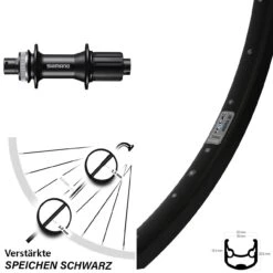 29 Zoll Hinterrad Ryde Andra 30 Disc Mit Shimano FH-MT400 Nabe