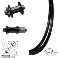 Rodi 29 Zoll Laufradsatz MTB Giant Felge 21-622 Mit Nabe Formula 15x100 Mm 12x142 Mm Steckachse