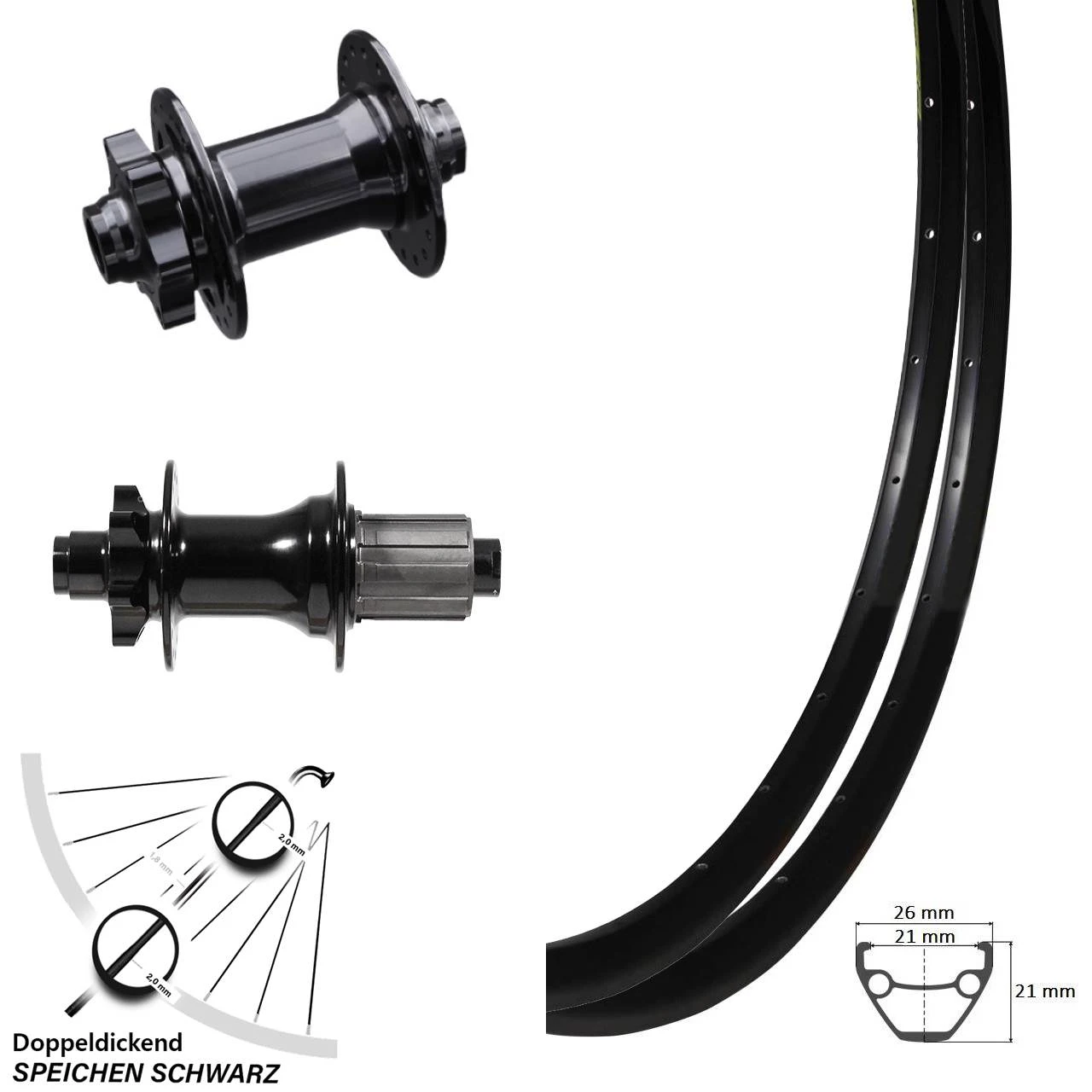 Rodi 29 Zoll Laufradsatz MTB Giant Felge 21-622 Mit Nabe Formula 15x100 Mm 12x142 Mm Steckachse 3 Rodi 29 Zoll Laufradsatz MTB Giant Felge 21-622 Mit Nabe Formula 15x100 Mm 12x142 Mm Steckachse