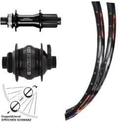 DRC 26 Zoll Dynamo Laufradsatz Shutter Precision PL-8X Shimano Deore FH-M 6010