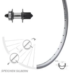 Ryde ZAC 421 Hinterrad 27,5 Zoll Mit Shimano Deore FH-M525A