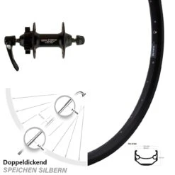 Ryde Andra 40 Vorderrad 28/29 Zoll Mit Shimano XT 6-Loch