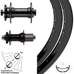 27,5+ Zoll Laufradsatz Ryde Rival 35 Novate Formula Boost Nabe Shimano HG 10/11-fach