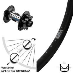 26 Zoll Vorderrad Ryde Andra 30 Disc Mit DT Swiss 350 Hybrid VR Nabe