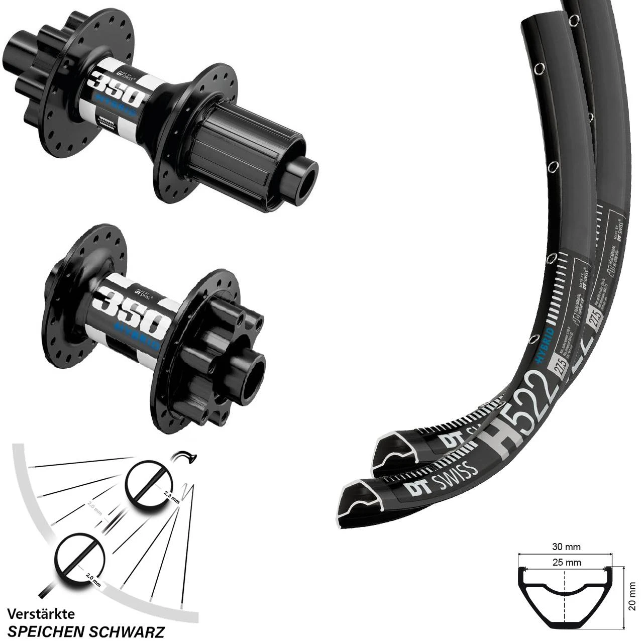 Dt-swiss 29 Zoll Laufradsatz E-Bike DT Swiss 350 Hybrid Boost 110/148 Mm H 522 32/36 Speichen 3 Dt-swiss 29 Zoll Laufradsatz E-Bike DT Swiss 350 Hybrid Boost 110/148 Mm H 522 32/36 Speichen