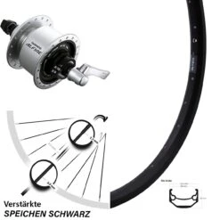 Nabendynamo Vorderrad Shimano Alfine DH-S501 Ryde Andra 40 Disc 28 Zoll