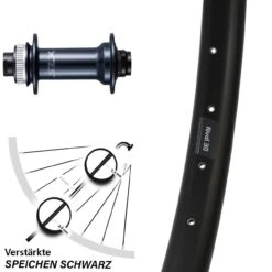 Shimano SLX HB-M7110-B Ryde Rival 30 Boost Vorderrad 27,5 Zoll