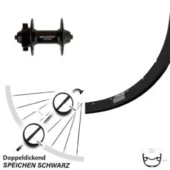 29 Zoll Vorderrad Shimano Deore XT HB-M756 Ryde Rival 23 Für Schnellspanner