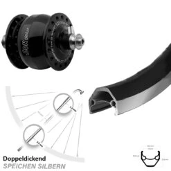 Vorderrad 28 Zoll Ryde Zac 2000 Mit Son Delux Nabendynamo