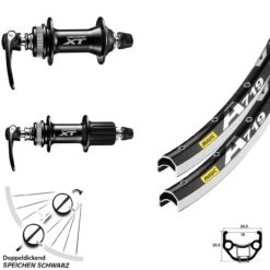 28 Zoll Laufradsatz Mavic A 719 Shimano XT Centerlock Felgenbremse