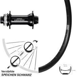 24 Zoll Ryde Andra 29 Vorderrad Disc Shimano Deore Nabe