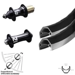26 Zoll Laufradsatz Ryde ZAC 2000 Felgenbremse Novatec Nabe Schnellspanner 11-fach