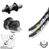 28 Zoll Mavic A 719 Laufradsatz Felgenbremse Nabe Novatec A141 F162 Shimano Dynamo DH-3N72 -Fahrrad Rad Geschäft 8248202
