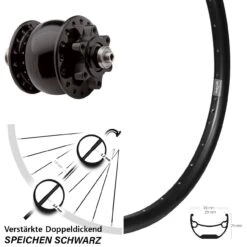 Ryde Vorderrad Andra29 27,5 Zoll Nabendynamo Son28