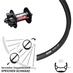 28-29 Zoll Vorderrad DT Swiss 370 Ryde Andra 321 6-Loch