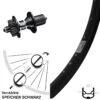 28-29 Zoll Ryde Andra 30 Disc Hinterrad DT Swiss 350 Hybrid 5/135 Mm -Fahrrad Rad Geschäft 8249172