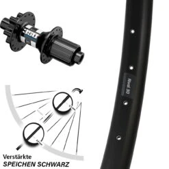 Hinterrad Ryde Rival 30 Disc 29 Zoll DT Swiss 350 Hybrid 12/142 Mm