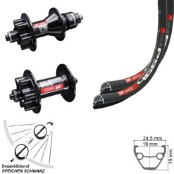 Dt-swiss Laufradsatz 27,5 Zoll 466 DT Swiss 370 Schnellspanner 100/135 Mm Sram XD