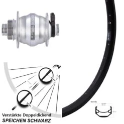 Ryde Andra 40 Disc Vorderrad 28-29 Zoll Shutter Precision PL-8XM 12x100