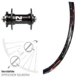 Novatec D041 DRC ZZYZX Disc Vorderrad 26 Zoll 6-Loch