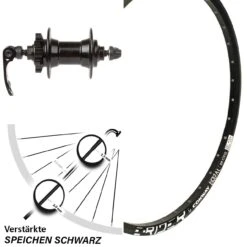 26 Zoll Vorderrad Mach 1 Magma Mit Novatec Nabe 5/100 Mm