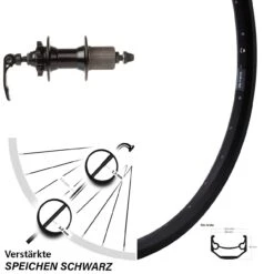 20 Zoll Laufrad Ryde Andra 40 Disc Mit Novatec 6-Loch Nabe Schnellspanner