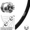 28 Zoll Vorderrad Ryde Andra 30 Disc Son Nabendynamo