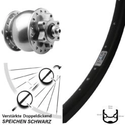 28 Zoll Vorderrad Ryde Andra 30 Disc Son Nabendynamo