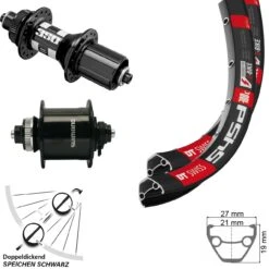 Dt-swiss Laufradsatz 26 Zoll 545D DT Swiss 350 11-fach Centerlock Dynamo Shimano UR700-3D