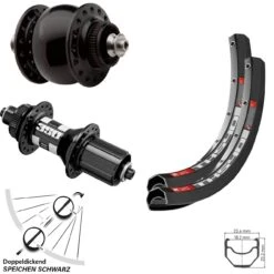 Dt-swiss Laufradsatz 28 Zoll TK 540 DT Swiss 350 Schnellspanner 100/135 Mm SON Delux Dynamo