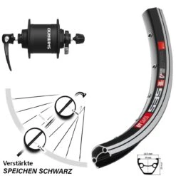 Dt-swiss Vorderes Laufrad 28 Zoll DT Swiss 535 Shimano DH-T4000-1N Alivio