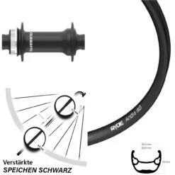 29 Zoll Ryde Andra 321 Disc Vorderrad Steckachse Shimano HB-MT410-B 15x110 Mm