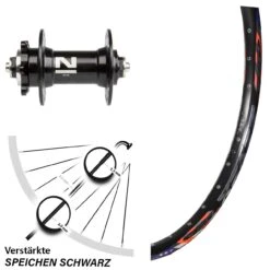 Vorderrad 26 Zoll DRC 28-559 Disc Novatec D041SB 6-loch