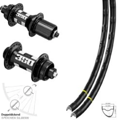Laufradsatz 28 Zoll Mavic A 1022 DT Swiss Nabe 350 11-fach Centerlock