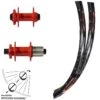 Laufradsatz DRC ZZYZX 26 Zoll 142x100 15 Mm Steckachse XLC Evo Rot 6-loch -Fahrrad Rad Geschäft 8253869